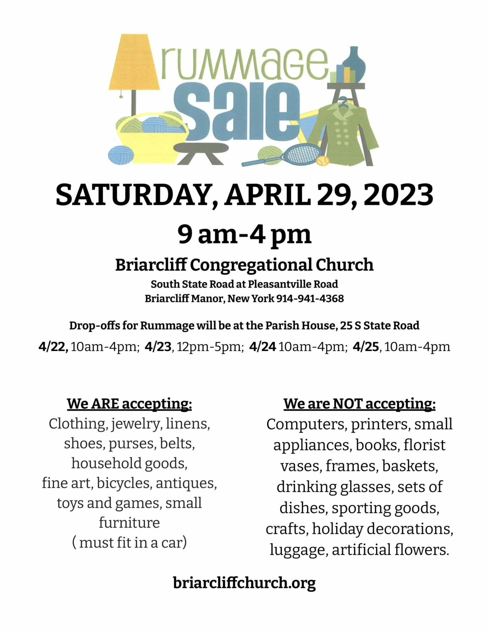 Rummage Sale Briarcliff Church